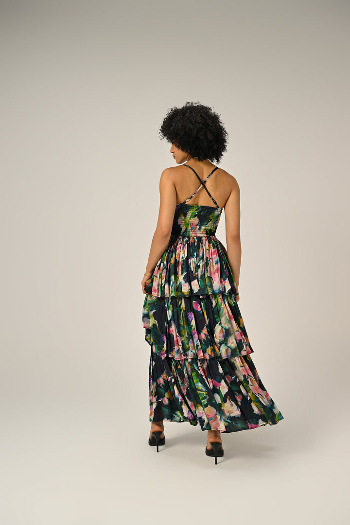 Florentine Bloom Tiered Dress