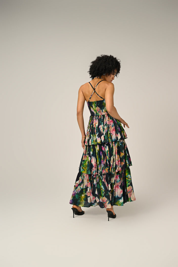 Florentine Bloom Tiered Dress