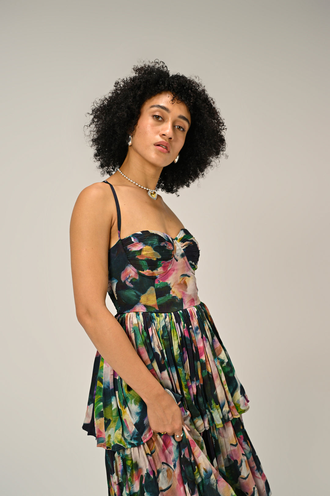 Florentine Bloom Tiered Dress