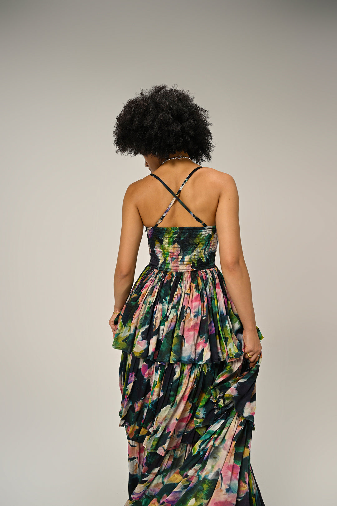 Florentine Bloom Tiered Dress