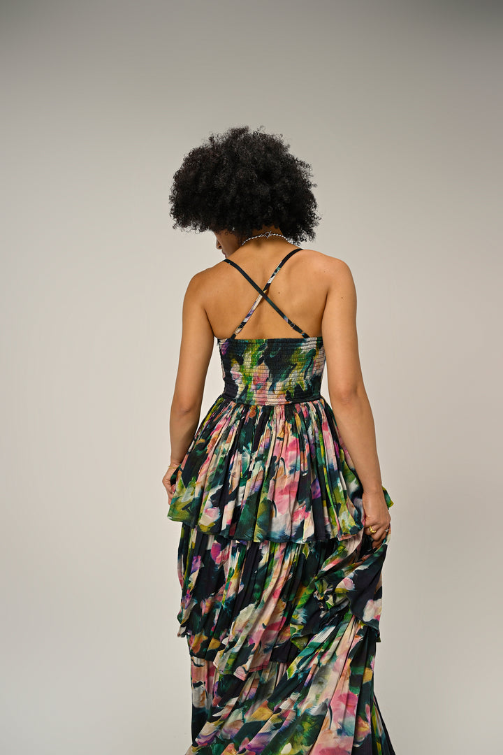 Florentine Bloom Tiered Dress