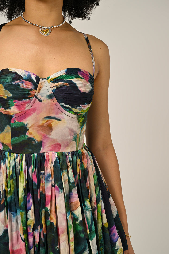 Florentine Bloom Tiered Dress