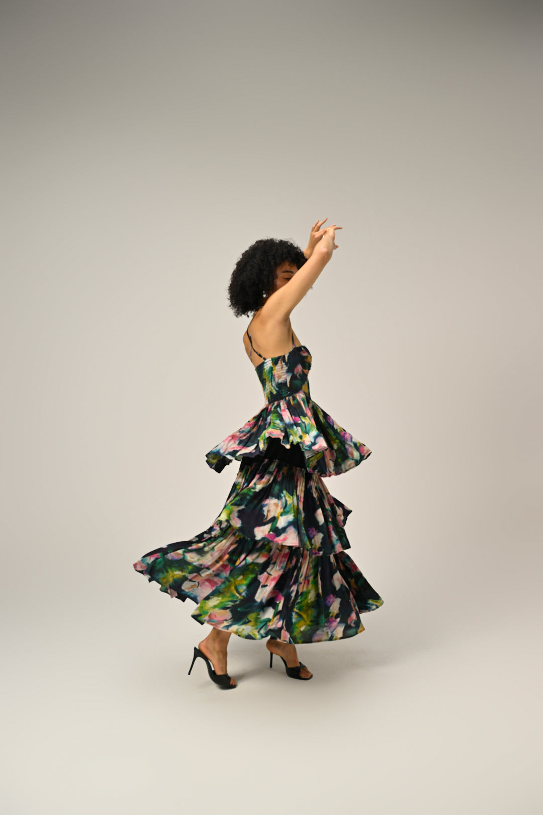Florentine Bloom Tiered Dress