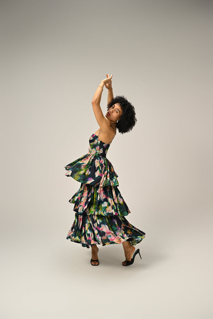 Florentine Bloom Tiered Dress
