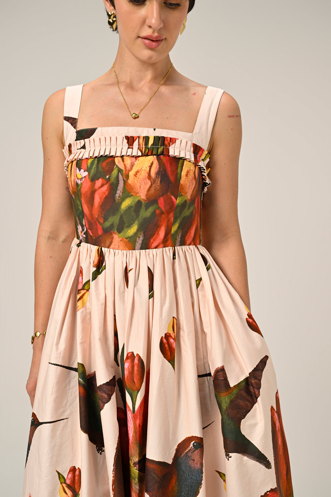 Hummingbird Garden Maxi Dress