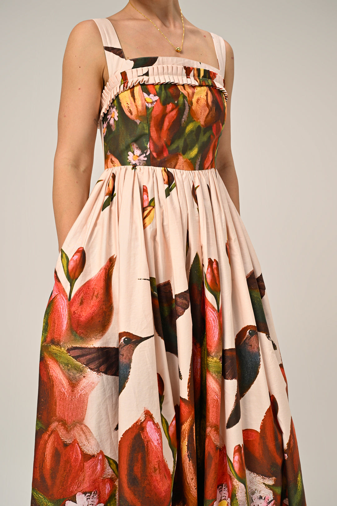 Hummingbird Garden Maxi Dress