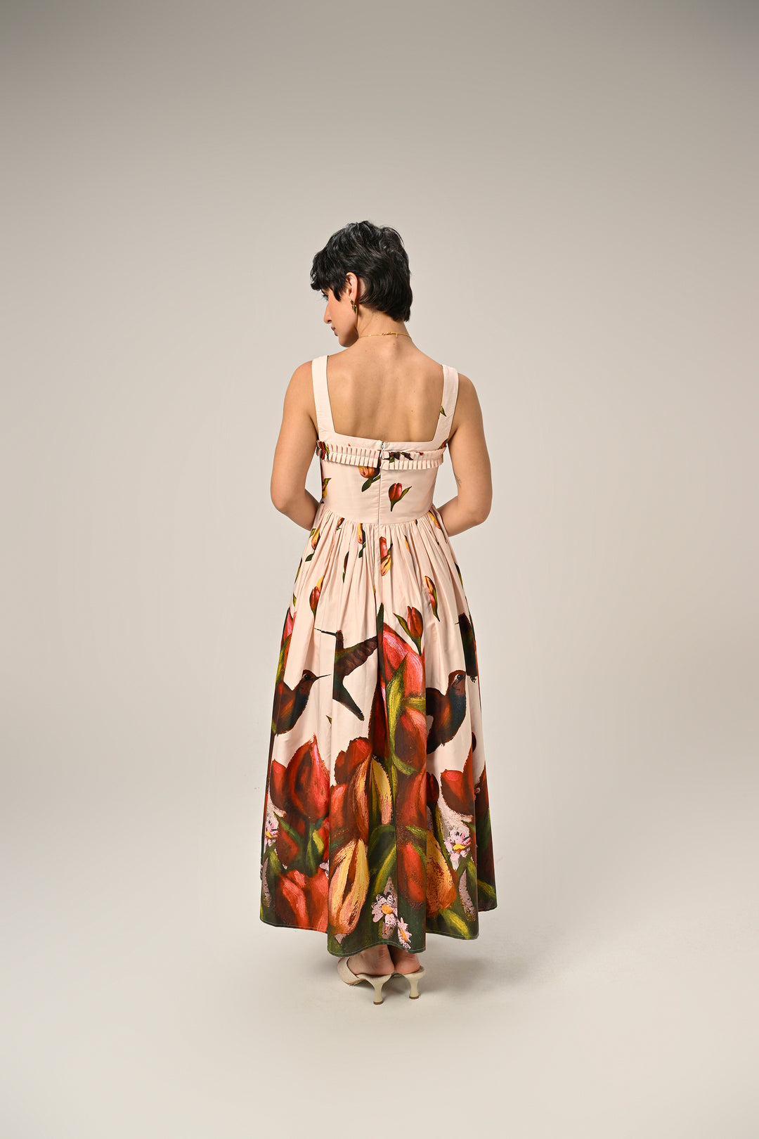 Hummingbird Garden Maxi Dress