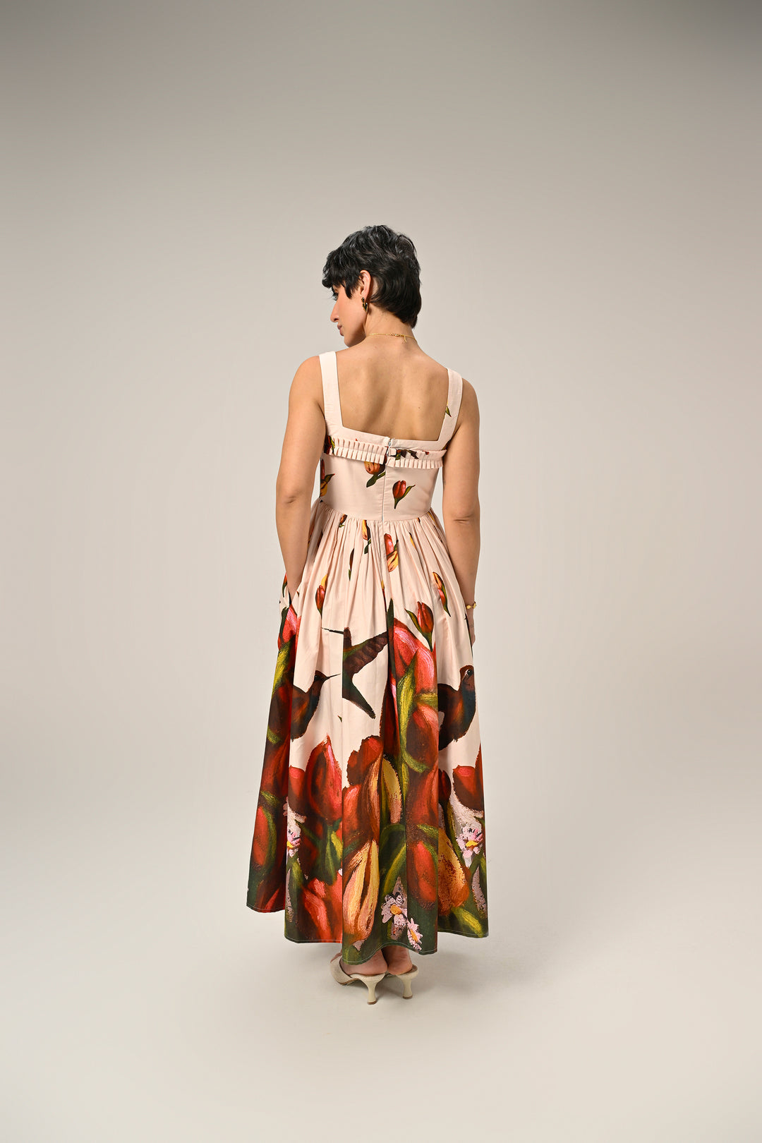 Hummingbird Garden Maxi Dress