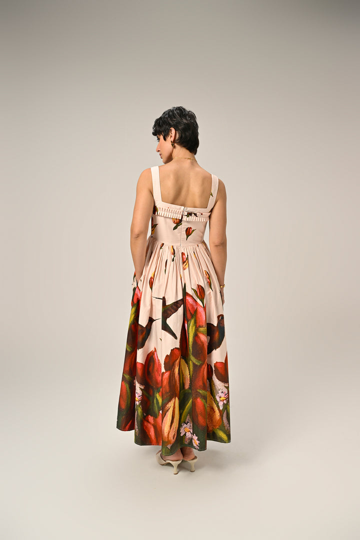 Hummingbird Garden Maxi Dress
