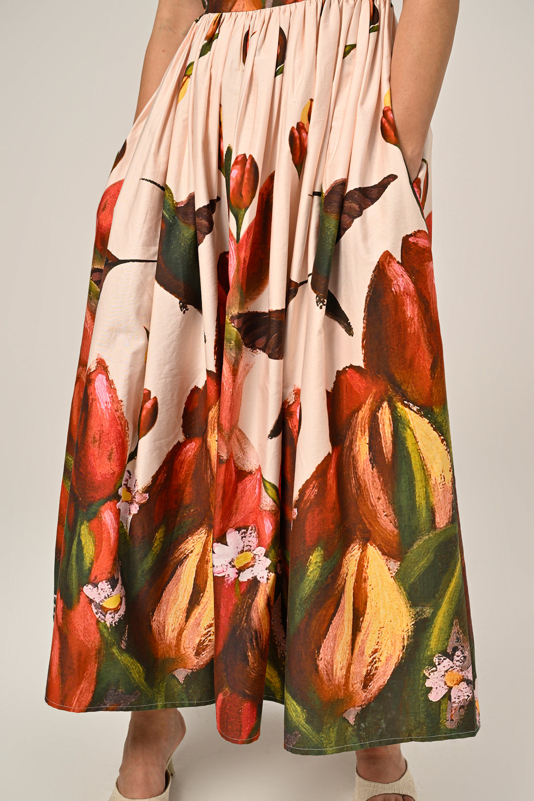 Hummingbird Garden Maxi Dress