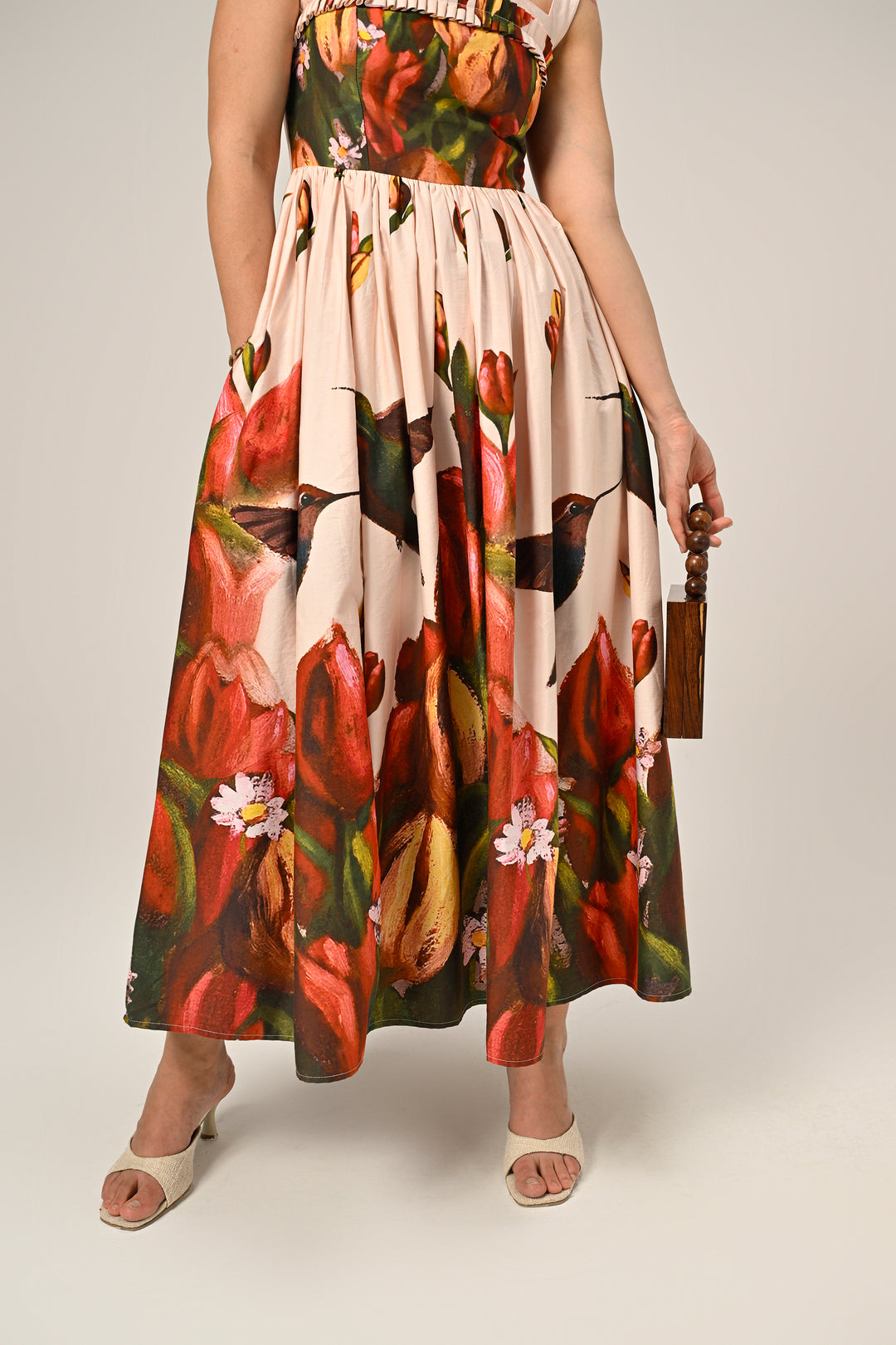 Hummingbird Garden Maxi Dress