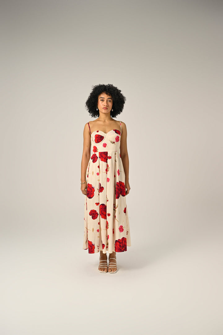 Nourie in Scarlet Muse Padded Dress