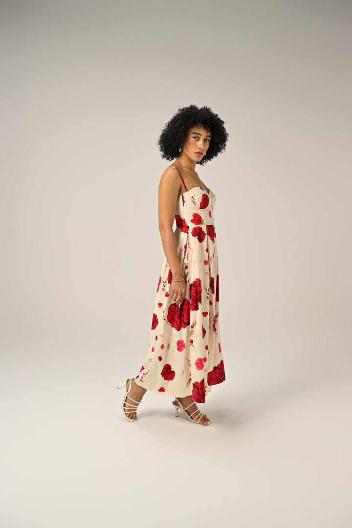 Nourie in Scarlet Muse Padded Dress