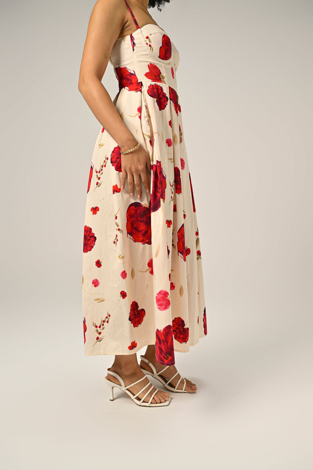 Nourie in Scarlet Muse Padded Dress