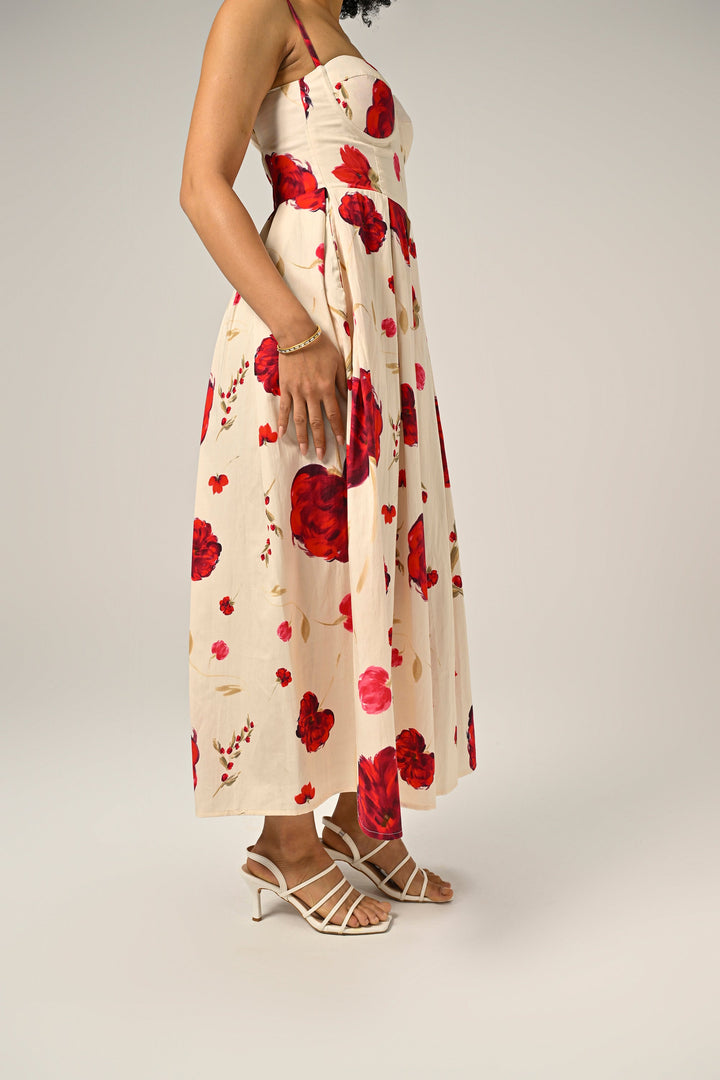 Nourie in Scarlet Muse Padded Dress