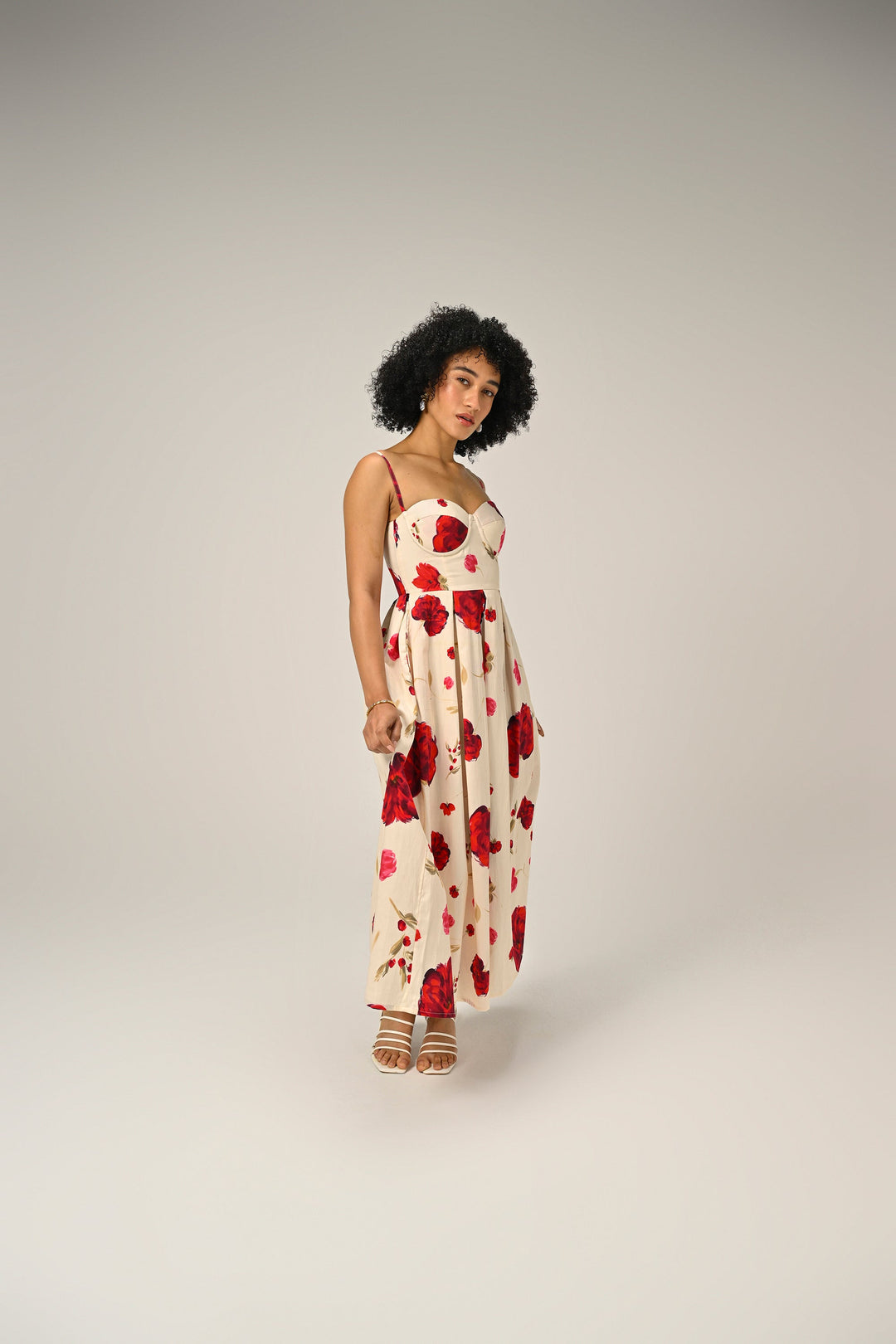 Nourie in Scarlet Muse Padded Dress