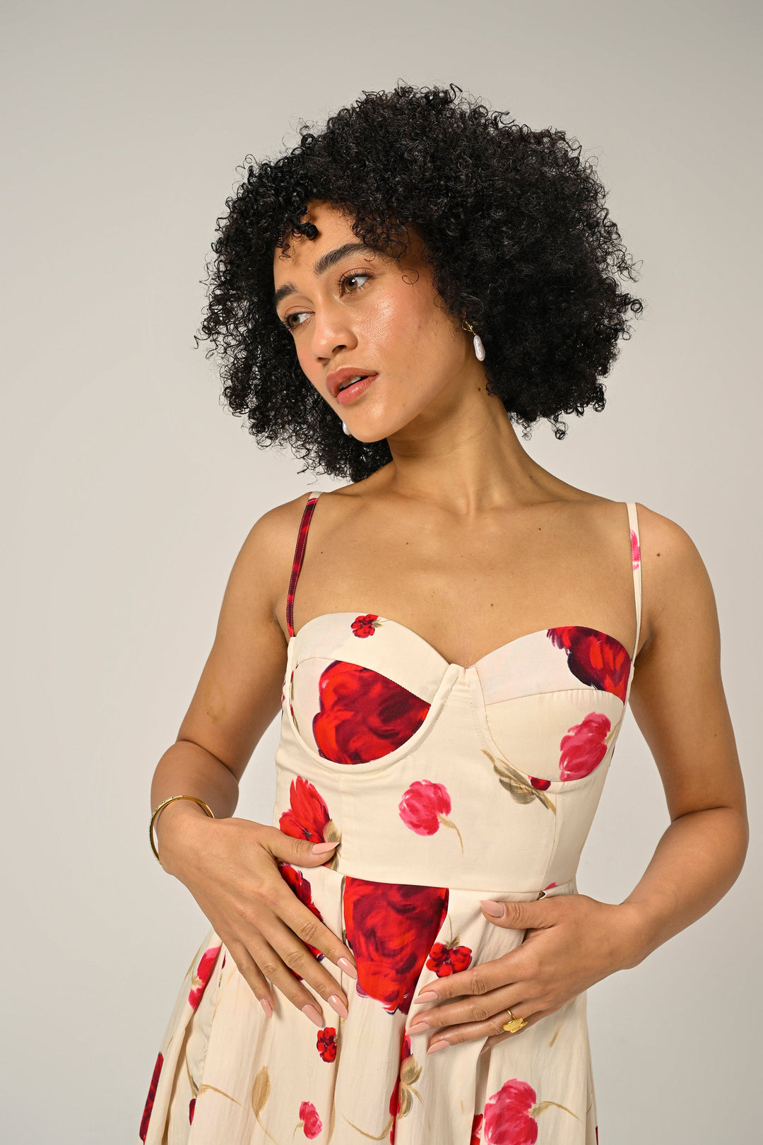 Nourie in Scarlet Muse Padded Dress