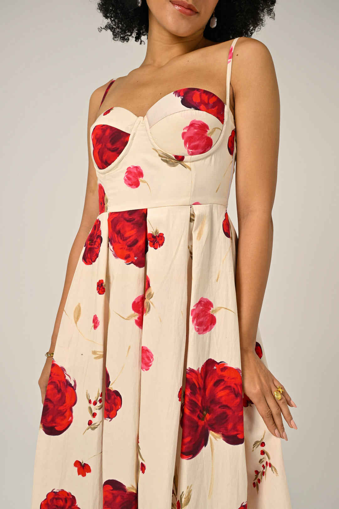 Nourie in Scarlet Muse Padded Dress