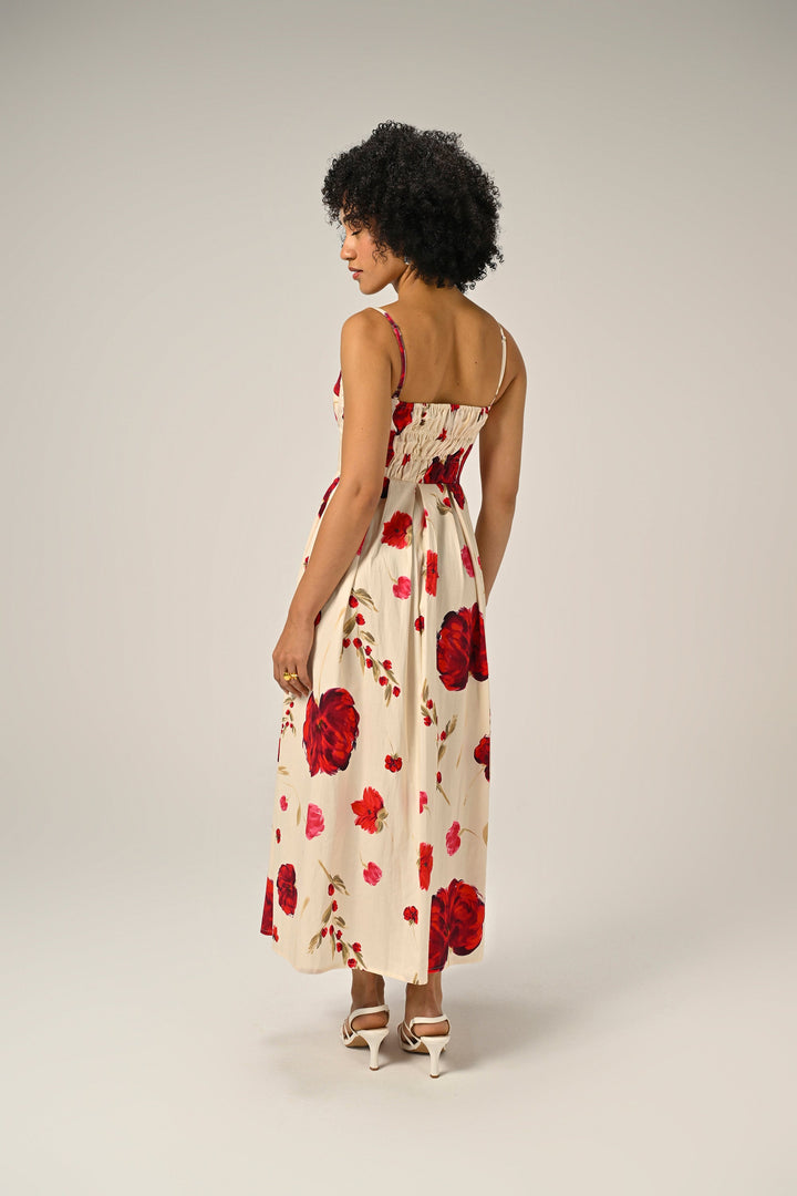 Nourie in Scarlet Muse Padded Dress