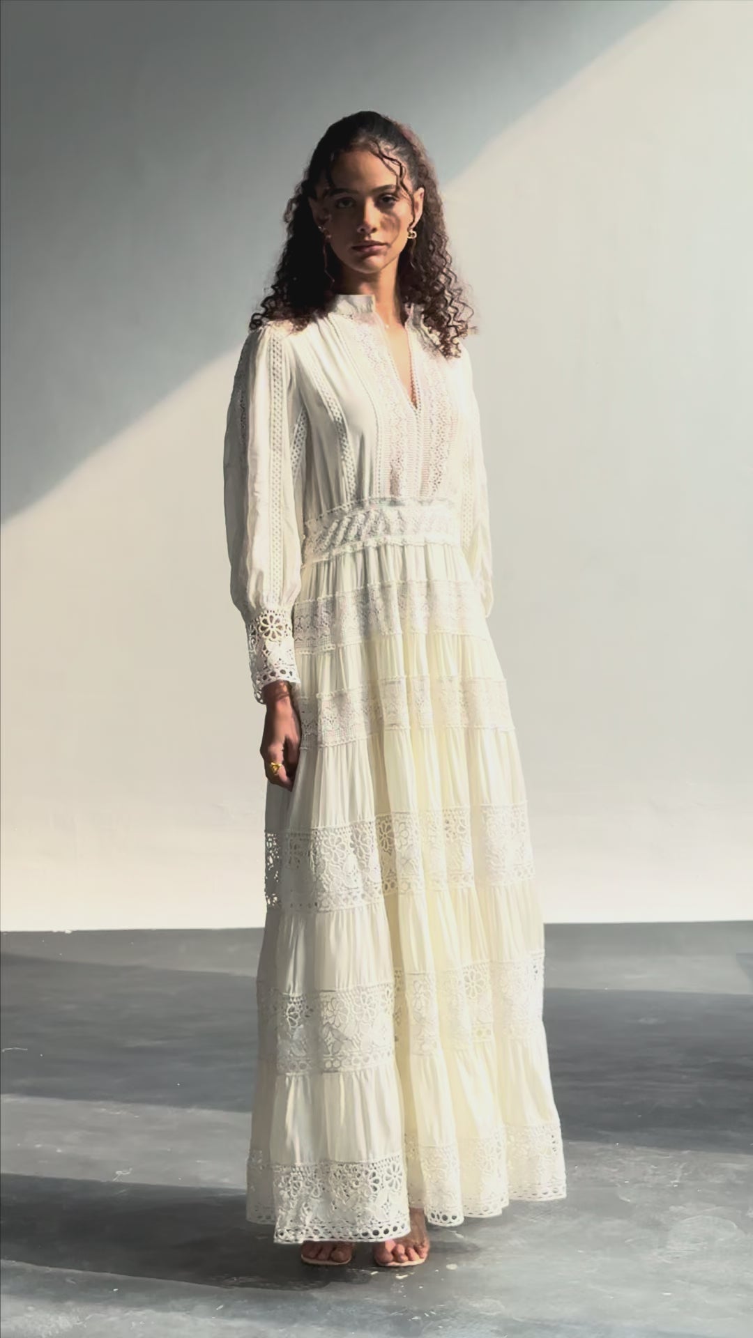 THE ATELIER LACE DRESS - CREAM