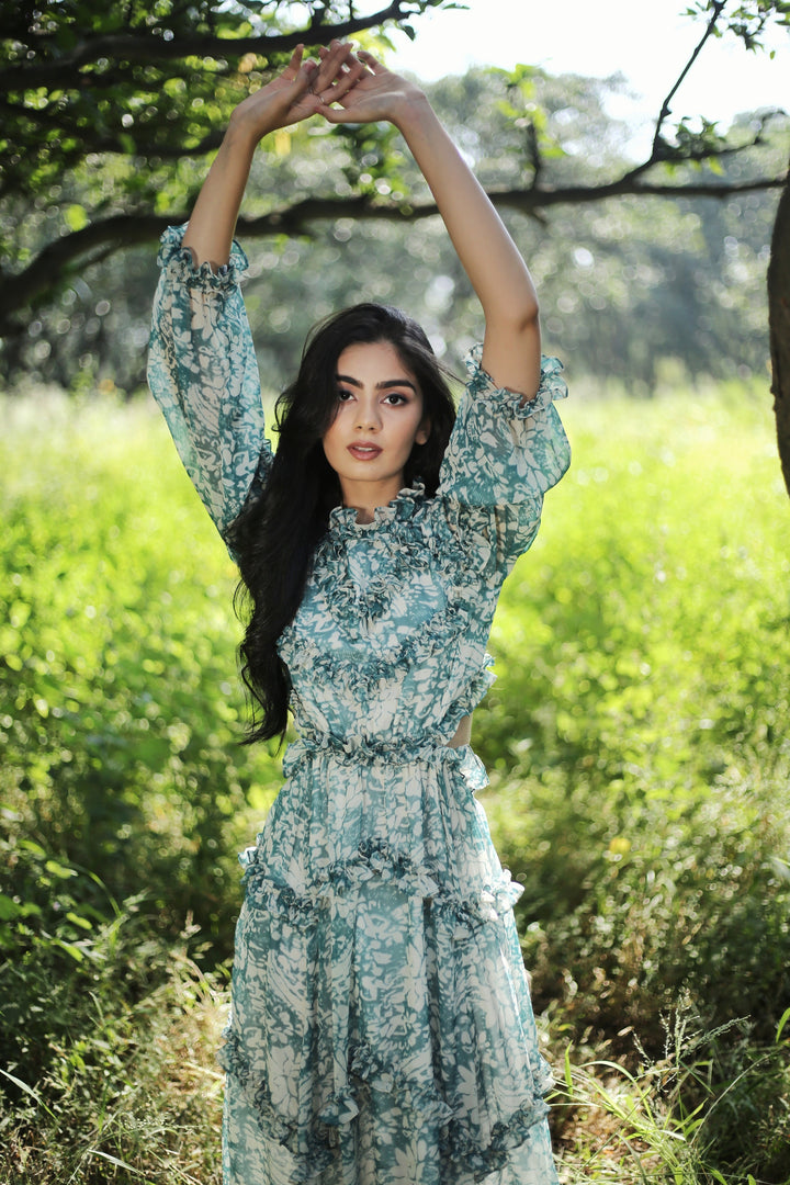 Wildflower Green Dress